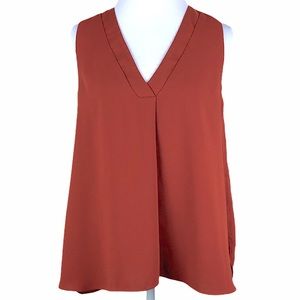 Ann Taylor Sleeveless Copper Blouse